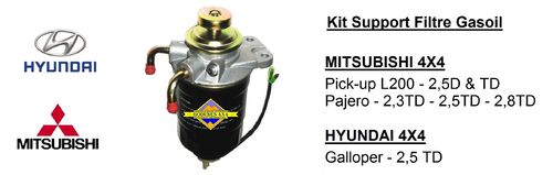 Support filtre Gazoil Mitsubishi Pajero - Mitsubishi L200 - Hyundai Galloper