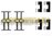 KIT de MONTAGE de PLAQUETTES Arrière HONDA CR V de 2002 à 2007.